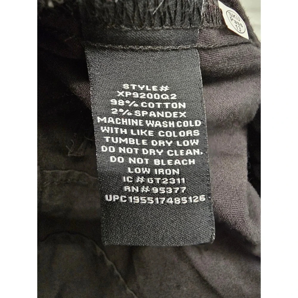 Social Standard Womens Crop Pants Black Cotton Blend Casual Size 6